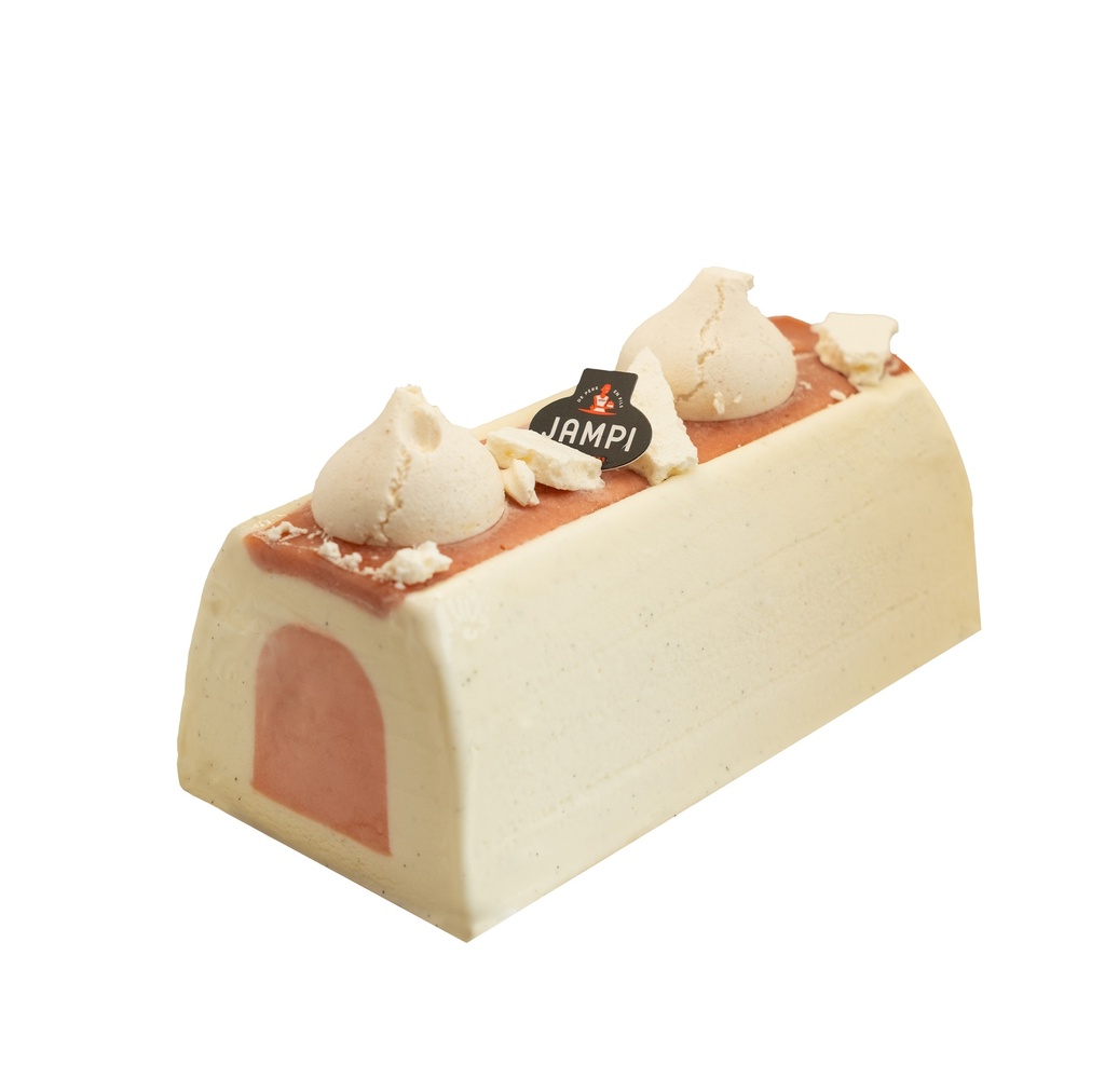 BÛCHE VANILLE BOURBON & FRAISES DE FRANCE