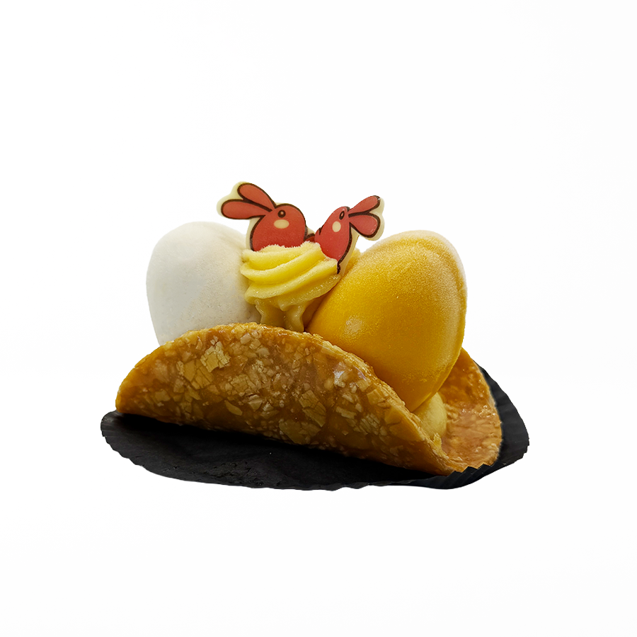 NOUGATINE MINI PANIER PÂQUES X2 FRUITS EXOTIQUES