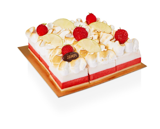 [64392] PLATEAU DÉCOUPÉ CITRON-FRAISE 9P