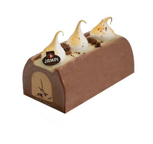 [772509] BÛCHE CACAO & COEUR CARAMEL BEURRE SALE
