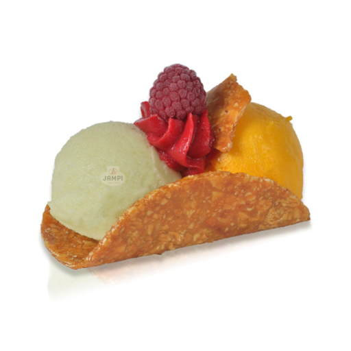 [31453] NOUGATINE MINI PANIER 2 BOULES X2 FRUITS ROUGES
