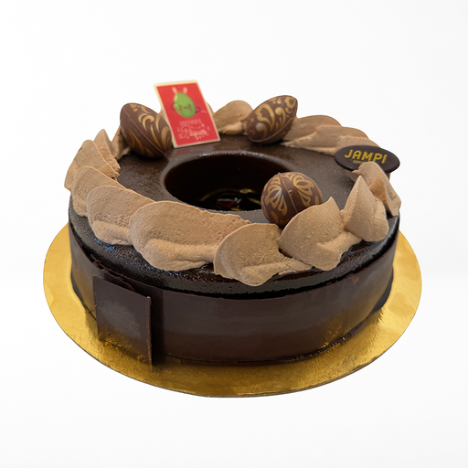 [3169] COURONNE DE PÂQUES CHOCOLAT 8P